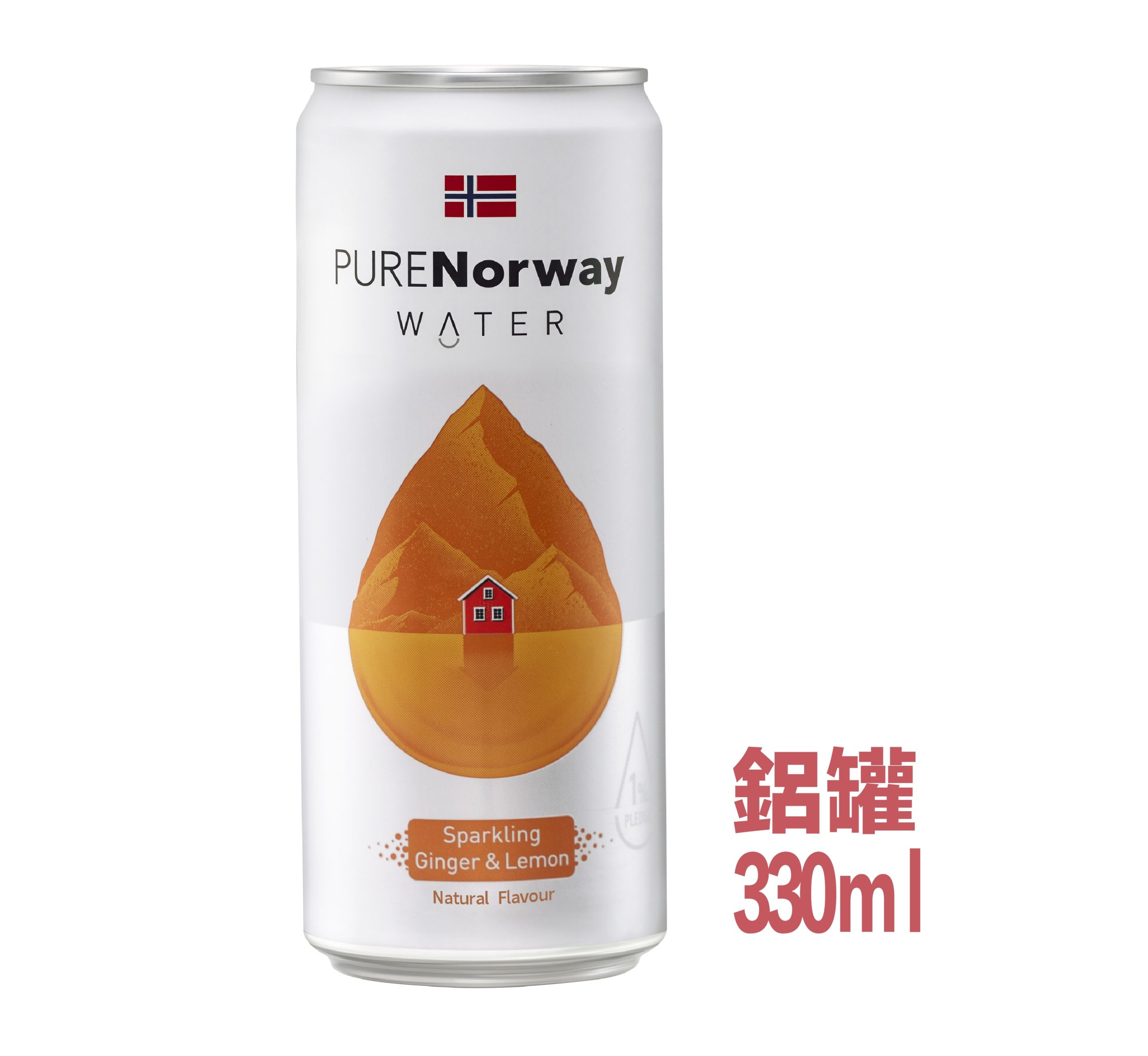A094 PURE Norway Water氣泡水薑汁檸檬 330ml