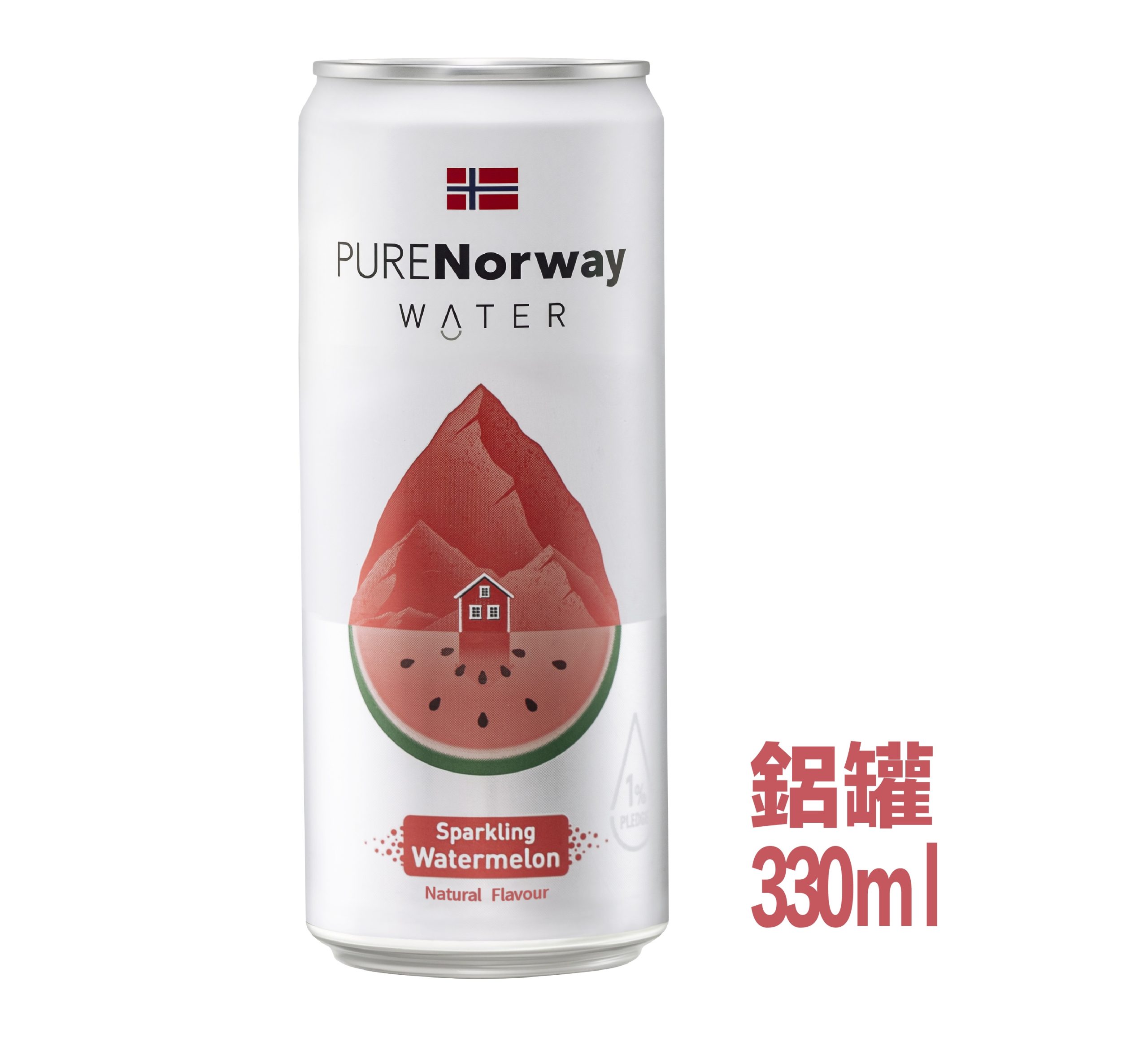 A094 PURE Norway Water氣泡水西瓜 330ml