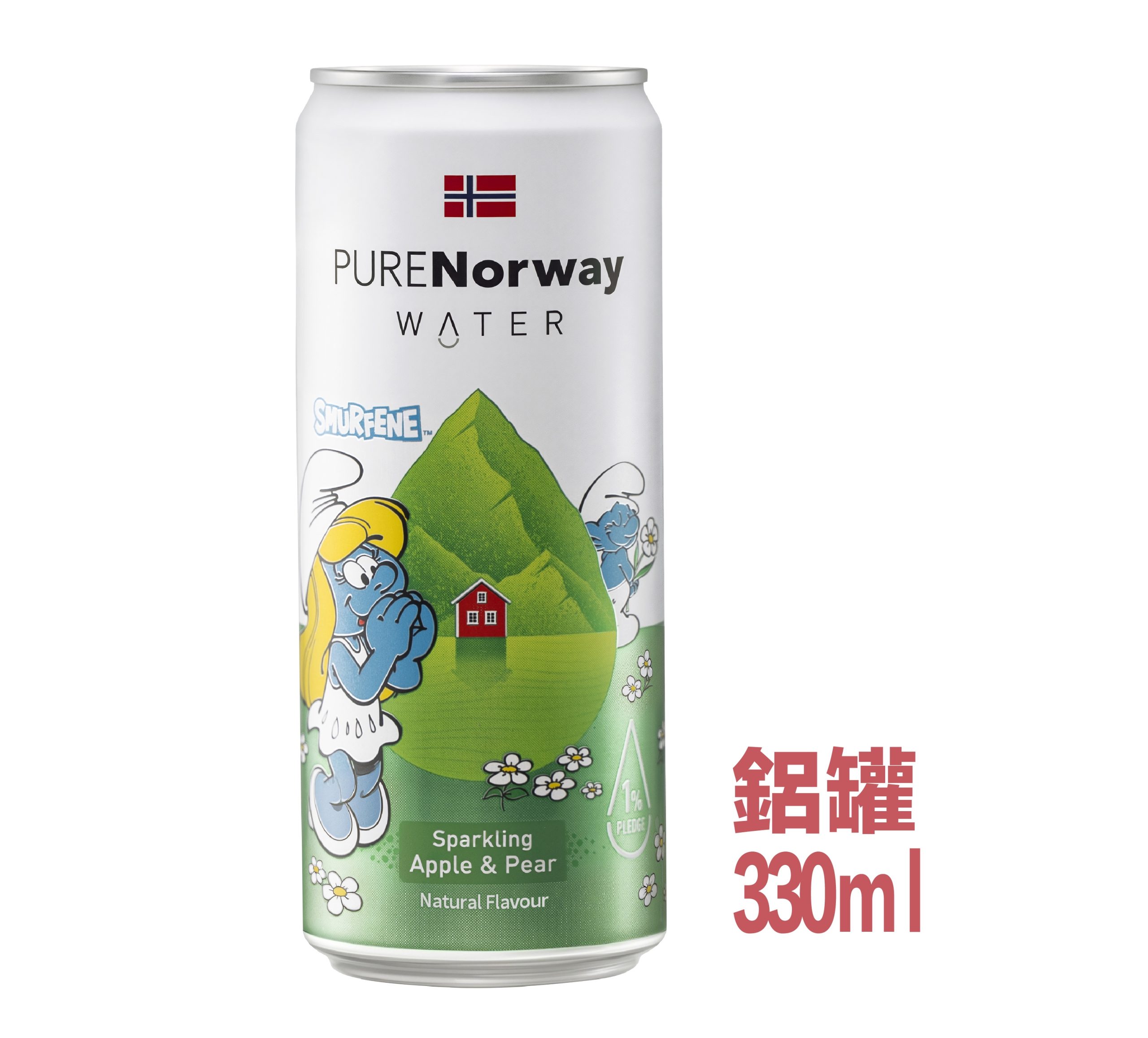 A096 PURE Norway Water氣泡水蘋果水梨 330ml