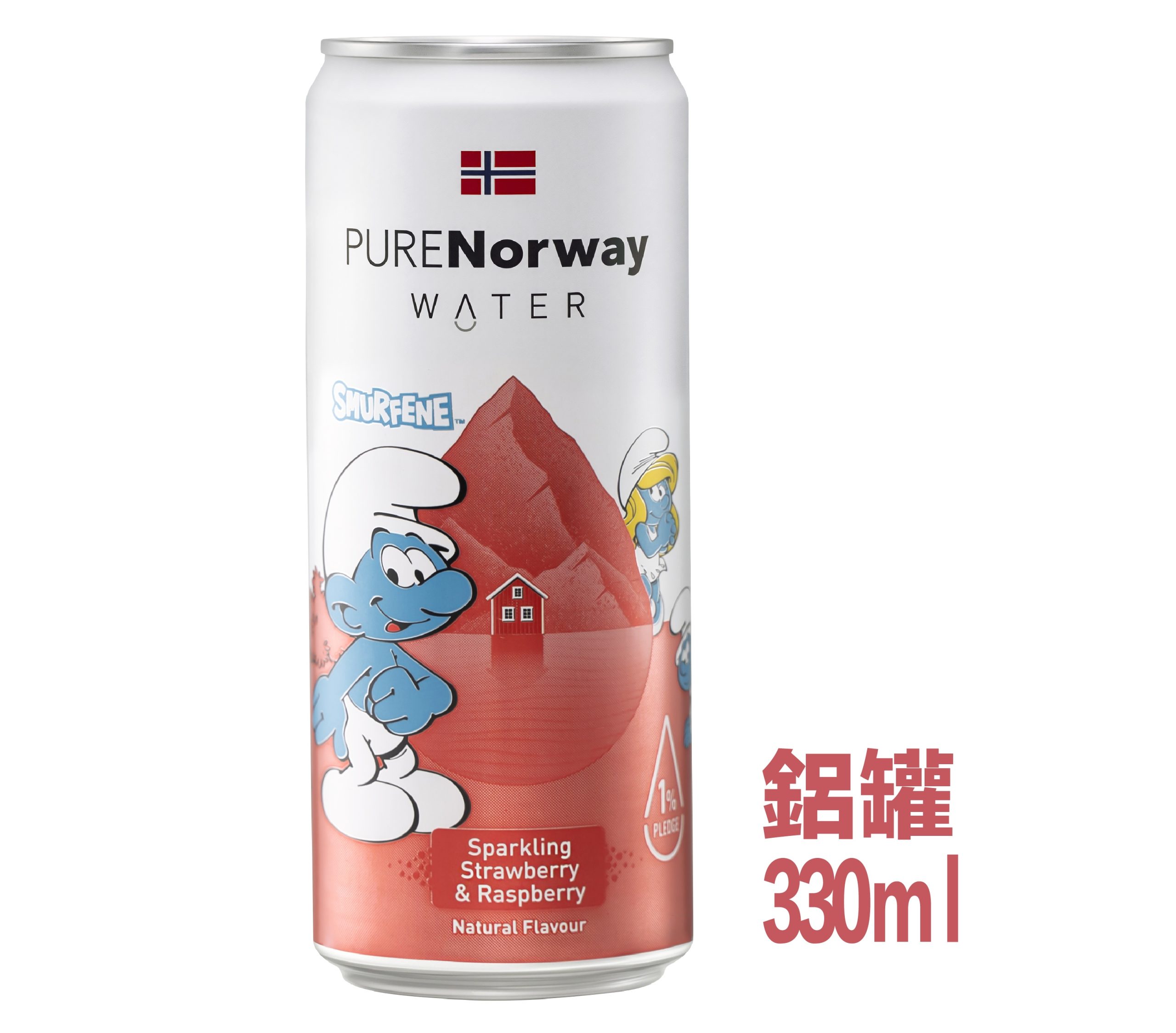A097 PURE Norway Water氣泡水草莓覆盆莓 330ml